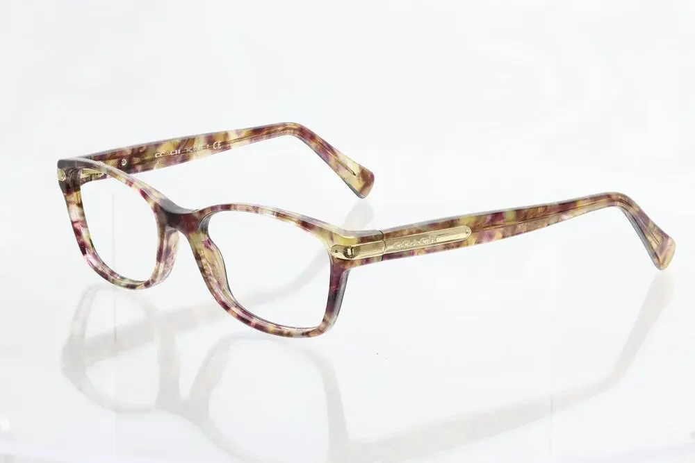 Coach HC 6065 5287 (Confetti Light Brown) 49-17-135 Eyeglasses FRAMES ONLY -GOOD